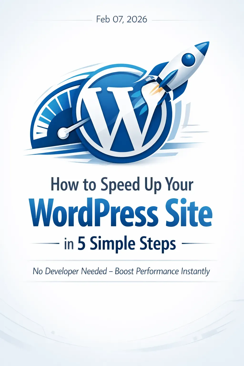 How to Speed Up Your WordPress Site in 5 Simple Steps โ No Developer Needed